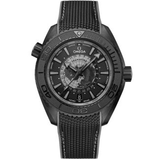 Omega Nieuw Seamaster Planet Ocean 600M 45,5 mm, zwart ceramic met rubberen band 215.92.46.22.01.007
