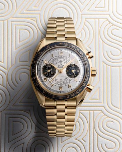 Omega Paris 2024 Speedmaster Chronoscope 43 mm, Moonshine™ gold met Moonshine™ gold 522.60.43.51.02.001 - Afbeelding 4