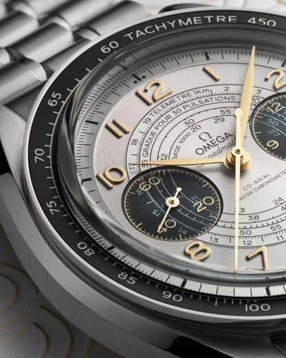 Omega Paris 2024 Speedmaster Chronoscope 43 mm, staal met staal 522.30.43.51.02.001 - Afbeelding 4