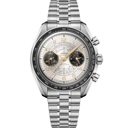 Omega Paris 2024 Speedmaster Chronoscope 43 mm, staal met staal 522.30.43.51.02.001