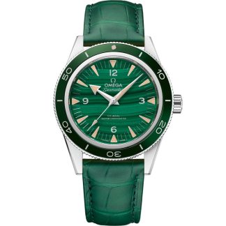 Omega Seamaster 300 41 mm, platina met leren band 234.93.41.21.99.001