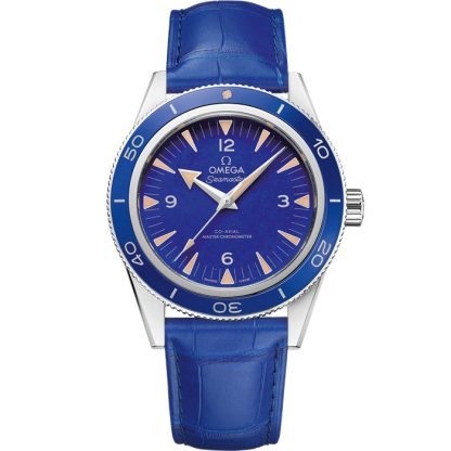 Omega Seamaster 300 41 mm, platina met leren band 234.93.41.21.99.002