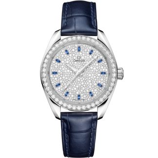 Omega Seamaster Aqua Terra 150M 34 mm, Canopus Gold™ met alligator 220.58.34.20.99.007