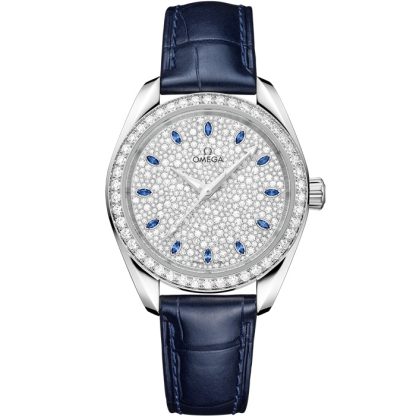 Omega Seamaster Aqua Terra 150M 34 mm, Canopus Gold™ met alligator 220.58.34.20.99.007