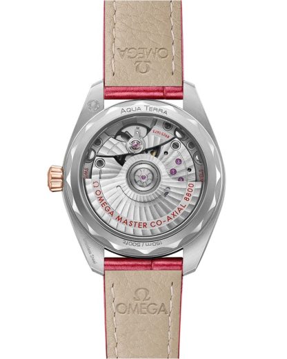 Omega Seamaster Aqua Terra 150M 34 mm, staal - Sedna™ gold met leren band 220.23.34.20.60.001 - Afbeelding 2