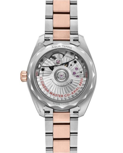 Omega Seamaster Aqua Terra 150M 34 mm, staal - Sedna™ gold met staal - Sedna™ gold 220.20.34.20.06.001 - Afbeelding 2