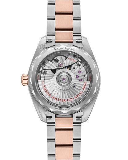 Omega Seamaster Aqua Terra 150M 34 mm, staal - Sedna™ gold met staal - Sedna™ gold 220.20.34.20.60.001 - Afbeelding 2