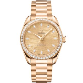 Omega Seamaster Aqua Terra 150M 38 mm, Moonshine™ gold met Moonshine™ gold 220.55.38.20.99.002