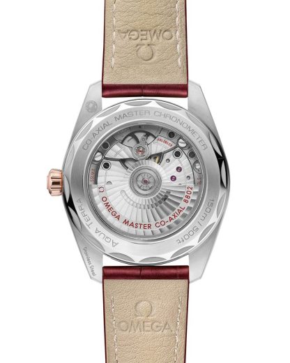 Omega Seamaster Aqua Terra 150M 38 mm, staal - Sedna™ gold met leren band 220.23.38.20.59.001 - Afbeelding 2