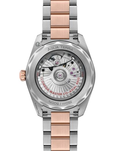 Omega Seamaster Aqua Terra 150M 38 mm, staal - Sedna™ gold met staal - Sedna™ gold 220.20.38.20.06.001 - Afbeelding 2