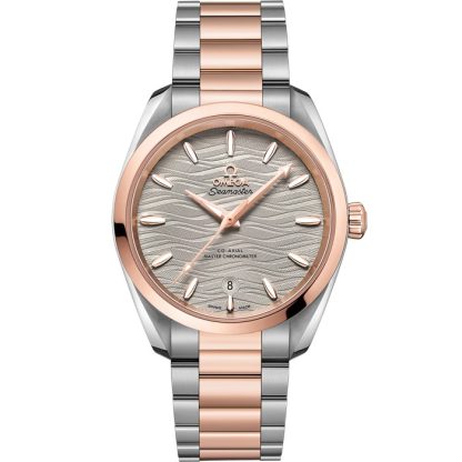 Omega Seamaster Aqua Terra 150M 38 mm, staal - Sedna™ gold met staal - Sedna™ gold 220.20.38.20.06.001