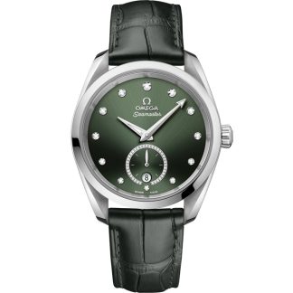 Omega Seamaster Aqua Terra 150M 38 mm, staal met leren band 220.13.38.20.60.001