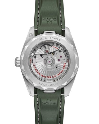Omega Seamaster Aqua Terra 150M 38 mm, staal met rubberen band 220.12.38.20.10.001 - Afbeelding 2