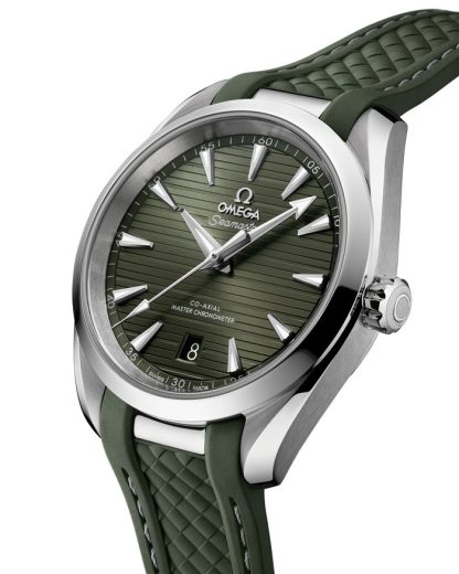 Omega Seamaster Aqua Terra 150M 38 mm, staal met rubberen band 220.12.38.20.10.001 - Afbeelding 4