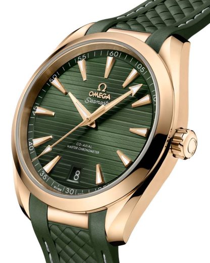 Omega Seamaster Aqua Terra 150M 41 mm, Moonshine™ gold met rubberen band 220.52.41.21.10.001 - Afbeelding 3