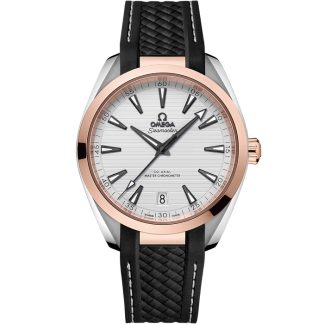 Omega Seamaster Aqua Terra 150M 41 mm, staal - Sedna™ gold met rubberen band 220.22.41.21.02.001
