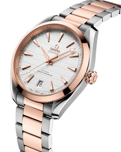 Omega Seamaster Aqua Terra 150M 41 mm, staal - Sedna™ gold met staal - Sedna™ gold 220.20.41.21.02.001 - Afbeelding 2
