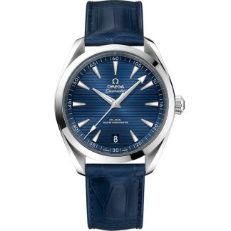 Omega Seamaster Aqua Terra 150M 41 mm, staal met leren band 220.13.41.21.03.003
