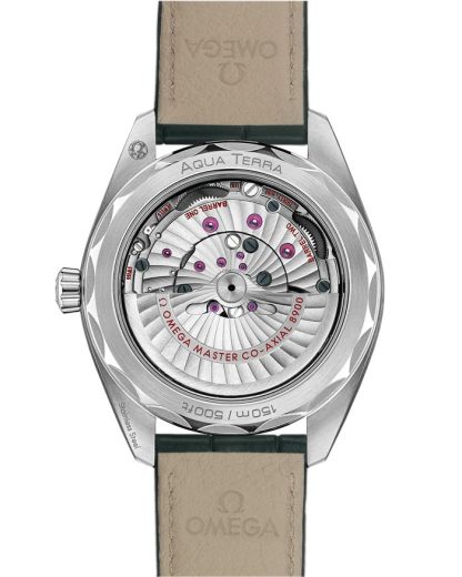 Omega Seamaster Aqua Terra 150M 41 mm, staal met leren band 220.13.41.21.10.001 - Afbeelding 2