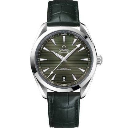 Omega Seamaster Aqua Terra 150M 41 mm, staal met leren band 220.13.41.21.10.001