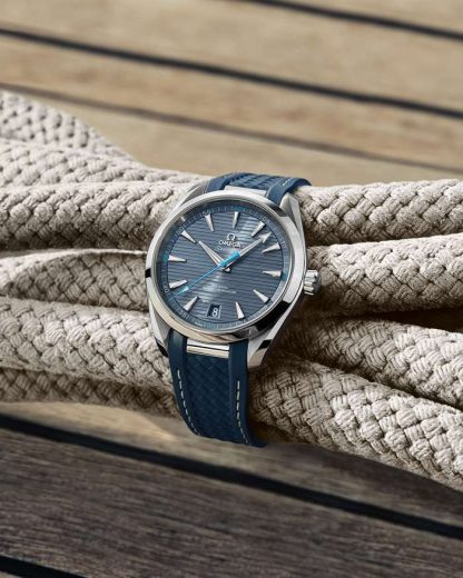 Omega Seamaster Aqua Terra 150M 41 mm, staal met rubberen band 220.12.41.21.03.002 - Afbeelding 2