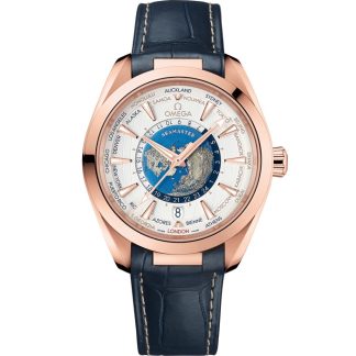 Omega Seamaster Aqua Terra 150M 43 mm, Sedna™ gold met leren band 220.53.43.22.02.001