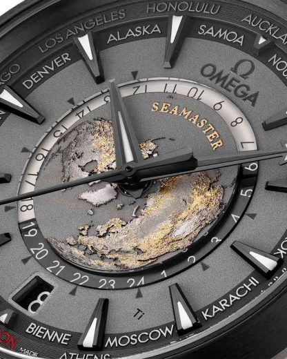 Omega Seamaster Aqua Terra 150M 43 mm, titanium met rubberen band 220.92.43.22.99.001 - Afbeelding 3