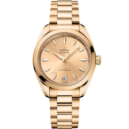 Omega Seamaster Aqua Terra Shades 34 mm, Moonshine™ gold met Moonshine™ gold 220.50.34.20.08.001