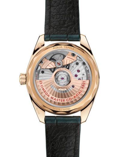 Omega Seamaster Aqua Terra Shades 34 mm, Moonshine™ gold met leren band 220.53.34.20.10.001 - Afbeelding 2