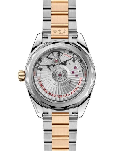 Omega Seamaster Aqua Terra Shades 34 mm, staal - Moonshine™ gold met staal - Moonshine™ gold 220.20.34.20.10.002 - Afbeelding 2