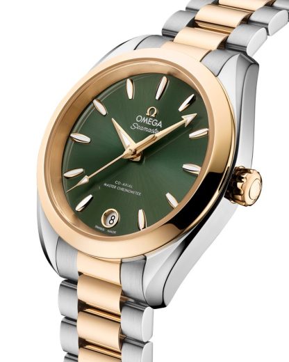 Omega Seamaster Aqua Terra Shades 34 mm, staal - Moonshine™ gold met staal - Moonshine™ gold 220.20.34.20.10.002 - Afbeelding 3