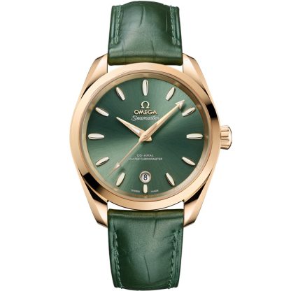 Omega Seamaster Aqua Terra Shades 38 mm, Moonshine™ gold met leer 220.53.38.20.10.001