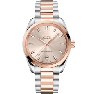 Omega Seamaster Aqua Terra Shades 38 mm, staal - Sedna™ gold met staal - Sedna™ gold 220.20.38.20.09.001
