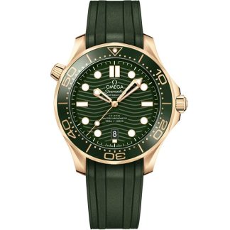 Omega Seamaster Diver 300M 42 mm, Moonshine™ gold met rubberen band 210.62.42.20.10.001