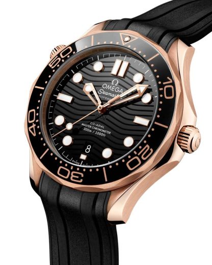 Omega Seamaster Diver 300M 42 mm, Sedna™ gold met rubberen band 210.62.42.20.01.002 - Afbeelding 3