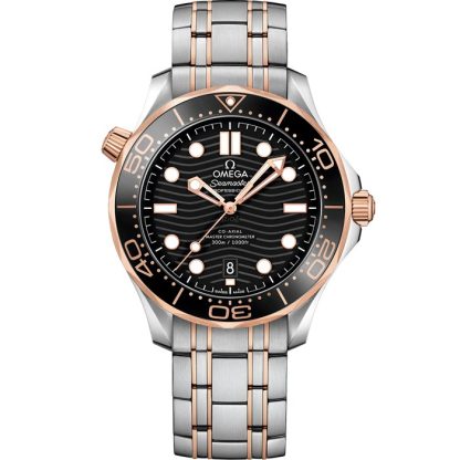 Omega Seamaster Diver 300M 42 mm, staal - Sedna™ gold met staal - Sedna™ gold 210.20.42.20.01.001