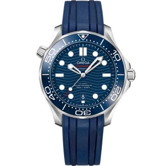 Omega Seamaster Diver 300M 42 mm, staal met rubberen band 210.32.42.20.03.001