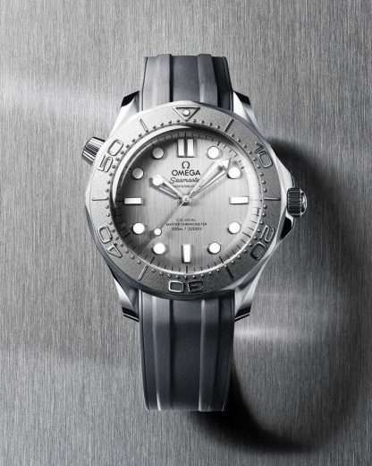 Omega Seamaster Diver 300M 42 mm, staal met rubberen band 210.32.42.20.06.002 - Afbeelding 3