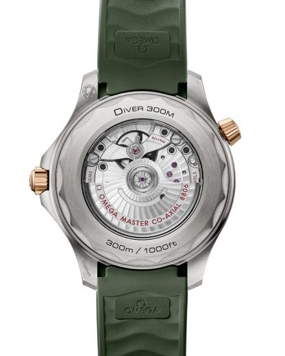 Omega Seamaster Diver 300M 42 mm, titanium - bronsgoud met rubberen band 210.92.42.20.10.001 - Afbeelding 2
