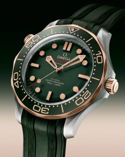Omega Seamaster Diver 300M 42 mm, titanium - bronsgoud met rubberen band 210.92.42.20.10.001 - Afbeelding 4