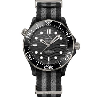 Omega Seamaster Diver 300M 43,5 mm, zwart ceramic met NATO horlogeband 210.92.44.20.01.002