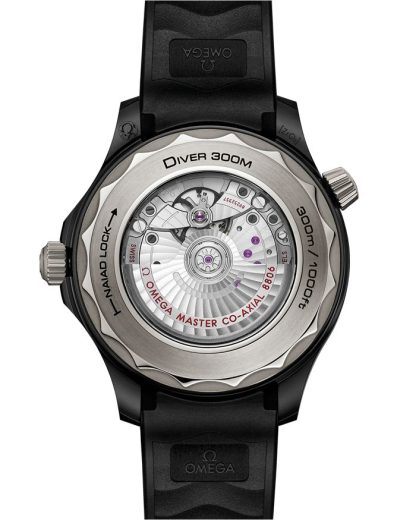 Omega Seamaster Diver 300M 43,5 mm, zwart ceramic met rubberen band 210.92.44.20.01.001 - Afbeelding 2