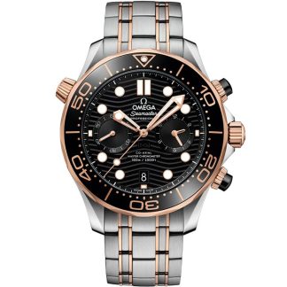 Omega Seamaster Diver 300M 44 mm, staal - Sedna™ gold met staal - Sedna™ gold 210.20.44.51.01.001