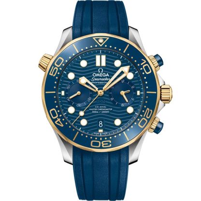 Omega Seamaster Diver 300M 44 mm, staal - geelgoud met rubberen band 210.22.44.51.03.001
