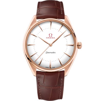 Omega Seamaster Officiële tijdwaarnemer van de Olympische Spelen 39,5 mm, Sedna™ gold met leren band 522.53.40.20.04.003