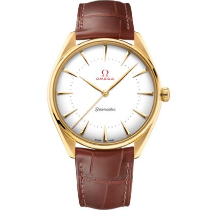 Omega Seamaster Officiële tijdwaarnemer van de Olympische Spelen 39,5 mm, geelgoud met leren band 522.53.40.20.04.001