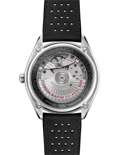 Omega Seamaster Officiële tijdwaarnemer van de Olympische Spelen 39,5 mm, staal met leren band 522.32.40.20.01.003 - Afbeelding 2