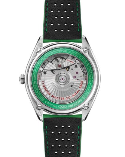 Omega Seamaster Officiële tijdwaarnemer van de Olympische Spelen 39,5 mm, staal met leren band 522.32.40.20.01.005 - Afbeelding 2