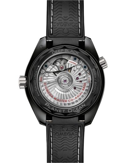Omega Seamaster Planet Ocean 600M 39,5 mm, zwart ceramic met rubberen band 215.92.40.20.01.001 - Afbeelding 2