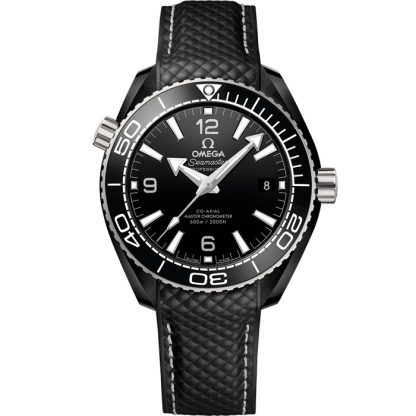 Omega Seamaster Planet Ocean 600M 39,5 mm, zwart ceramic met rubberen band 215.92.40.20.01.001